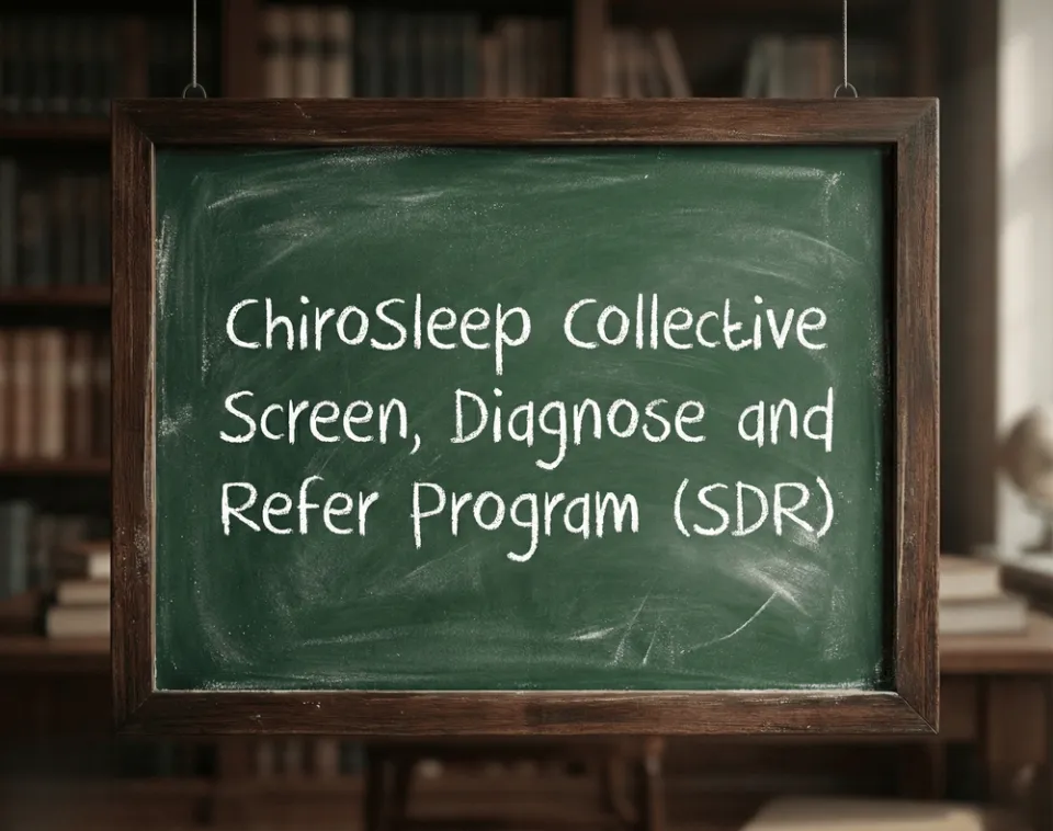 ChiroSleep Collective Screen, Diagnose and Refer Program (SDR)